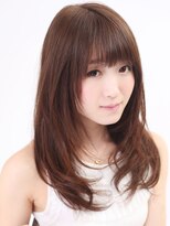 美容室ソラ 小岩店(sora)&nbsp;重めバングで甘さをプラス！！シャギー内巻きロング【小岩】