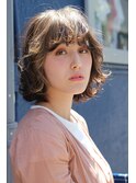 外国人風外ハネカーリー重ためボブ★★