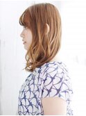セミウエットのゆるふわミックスカールスタイル