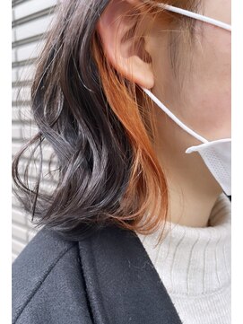 バーベナ(VERBENA) 【VERBENA】肩はねボブ×インナーオレンジ