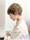 【表参道sheta/中澤】マッシュショートカーキグレージュボブ