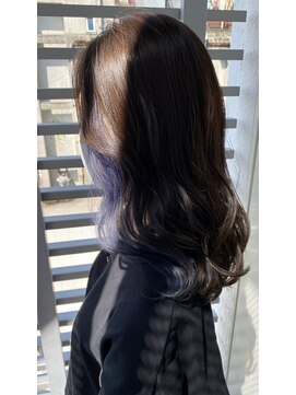 ジーナ セントラル銀座(Zina) インナーカラー＊イヤリングカラー＊カール2　ZinaCENTRAL