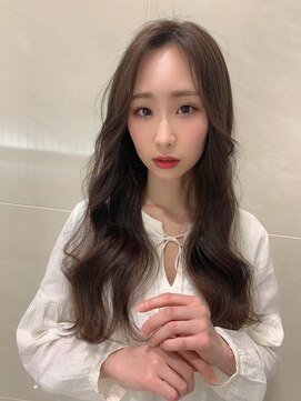 イオエ(ioe) 前髪/アンブレラカラー/こなれミディ/イメチェン/ウェーブパーマ