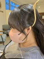 ネオリーブ モカ 川崎チネチッタ店(Neolive mocca)&nbsp;自然な流れ♪サイドバングからの後れ毛　韓国風　【川崎】