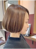 30代/40代/50代・絶壁解消・小顔前下がりショートボブ恵比寿渋谷