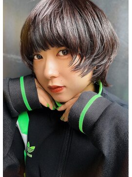 サンド 池袋(sand) ショートヘア/池袋/ウルフ/カラー/ベージュカラー