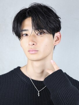 ザ サードヘアー 津田沼 annex(THE 3rd HAIR) コンマバング　センターパート　　［津田沼駅/メンズ/学割U24］