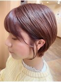 ◎春カラーピンクベージュ/ショートボブ◎