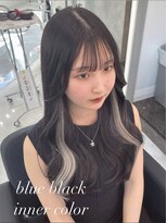 マーシュ 梅田(marshu)&nbsp;吉岡Style/ブルーブラック/インナーカラー