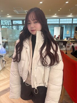 ファースト 仙台店(first) 黒髪 ボブルフ ネビージュ 小顔 ワンレン 髪質改善 前髪