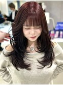mayu//ルーツカラーデザイン韓国風ロングレイヤーハッシュカット