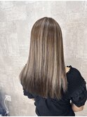 バレイヤージュ/ハイライト/トリートメントストレート