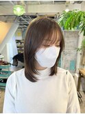 【LoA】ブリーチなし透明感アッシュベージュ顔周りレイヤー