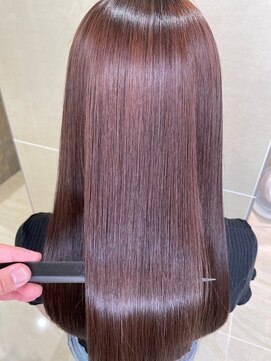 あとりえ月の庭 髪質改善/レイヤーカット/ウェットヘア/オリーブベージュ