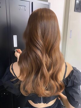 ペレ 栄店(PELE) ホワイトグレージュ/デジタルパーマ/チェリーブラウン/栄