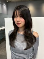 ノク(nok)&nbsp;レイヤーカットワンホンヘア_ミニウルフチェリーブラウン