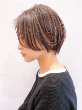 セイドット オモテサンドウ(Say. omotesando) Say.丸みショートレイヤーひし形ショートアッシュオリーブ表参道