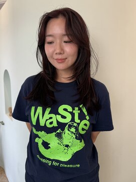 ユー(yew) ミディアムレイヤーカット/ウルフレイヤーカット/顔まわりカット