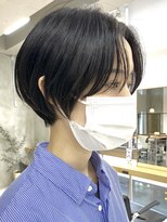 エリマ 横浜西口(elima)&nbsp;横浜西口白髪染めハンサムショートヘアアッシュブラウン30代40代