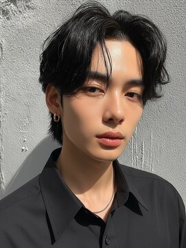 フォト 新宿(foto) men's/メンズカット/刈り上げセンターパート/ニュアンスパーマ