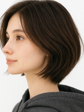 トゥルートラスト 和戸店(True Trust) おしゃれな大人のショートボブスタイル ココアブラウン