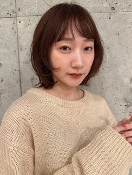 ボブ/ボブレイヤー/ミディアムレイヤー/モカベージュ