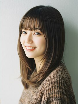 コトナ 越谷店 30代40代50代絶壁解消ひし形小顔前下がりミディアムボブ【越谷】