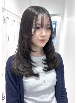 アーチバイケンジ(arch by kenje) レイヤーカット顔周りカットグレージュダブルカラー