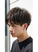 越谷メンズ/リバースセンターパート×刈り上げニュアンスパーマ