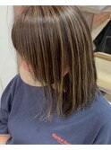 白髪ぼかしハイライト7.8.ミルクブラウン
