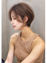 ブランニュー オーバー 難波店(Brandnew over)&nbsp;【Brandnew】ハンサムショート＿シースルーバング＿ショートボブ