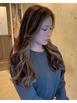 ロッカヘアエジェ(ROCCA hair eje.)&nbsp;艶ブラウン×大人ロングレイヤー大人ガーリー
