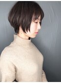 【morio池袋】大人かわいい前下がり小顔ショートボブ