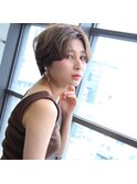 #ブラウンジュ#ショートスタイル#髪質改善#長浜#ブリーチ