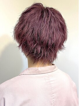 リリー シブヤ(Lilly shibuya) 【Lilly渋谷】#マッシュウルフ#ピンク#ダブルカラー#メンズ