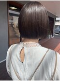 まとまるボブ×グレージュ