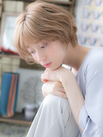 カバーヘアアンドスパ ブリス 浦和(COVER HAIR&SPA bliss) 外国人風ヘーゼルベージュ小顔ショートボブa浦和20代30代40代