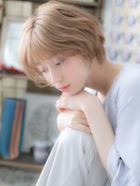 カバーヘアアンドスパ ブリス 浦和(COVER HAIR&SPA bliss) 外国人風ヘーゼルベージュ小顔ショートボブa浦和20代30代40代