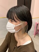 マジコ 下北沢本店(Magico)&nbsp;ダブルカラーインナーカラーホワイトベージュケアブリーチ