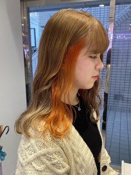 ゲーム 原宿店(GAME) オレンジ /インナーカラー/オージュア/髪質改善/原宿