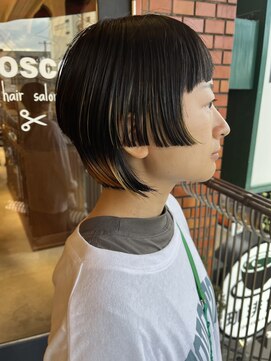 ボスコ 下北沢店(bosco) 黒髪3Dブリーチデザインカラー ≪saya≫