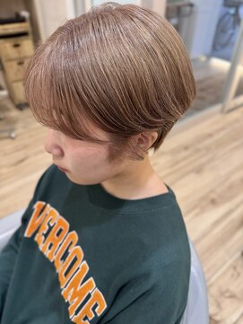 ボネッカ 鶴見(BONECCA) マッシュショー＋ブラウンベージュカラー【上岡】