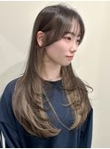 韓国風/レイヤー/前髪/顔まわり/インナー/イヤリング
