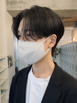 センターパートカルマヘアニュアンスパーマ韓国シャドウパーマ