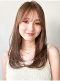 前髪エアリーカールサイドバング似合わせカット美髪うるツヤ