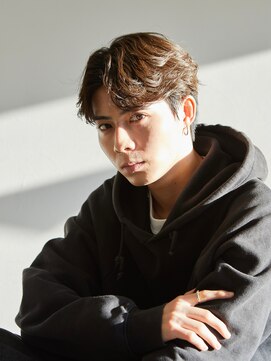 メンズサロンドットリアン(dot. lien) メンズセンターパートナチュラルフェザーパーマ