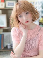 カバーヘアアンドスパ ブリス 浦和(COVER HAIR&SPA bliss)&nbsp;ハイトーンカラー韓国風小顔切りっぱなしボブh3浦和10代20代30代