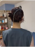 カチモリヘア結婚式ヘアセットお呼ばれヘアアレンジ