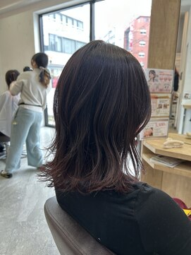 ロックワークオレンジ 西中島店(ROCK WORK ORANGE) 毛先にさりげない　裾カラーをプラス♪♪