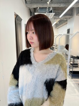 シダ(sida SAIIN) 【高城】縮毛矯正×ぱつっと切りっぱなしボブ